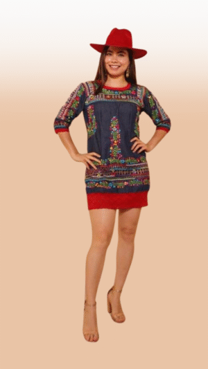 Vestido Deshilado Bordado Deshilado