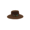 31 Sombrero de Lana Fina de Borrego con Bordado Floral en Punto de Cruz Coatlanes