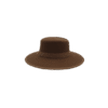 33 Sombrero de Lana Fina de Borrego con Bordado Floral en Punto de Cruz Coatlanes