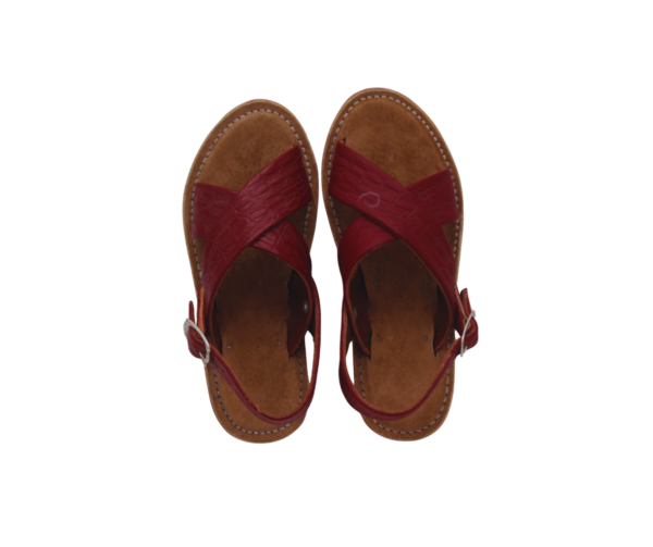 Huaraches con Textura de Cocodrilo y Plantilla de Gamuza