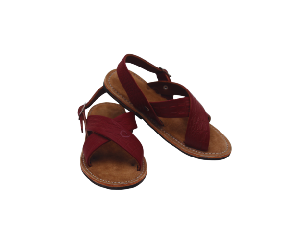 Huaraches con Textura de Cocodrilo y Plantilla de Gamuza