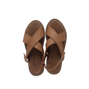 Huarache de Piel Beige Artesanal