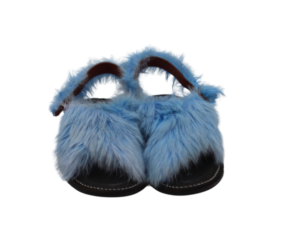 11 Huarache de Pelo de Conejo Modelo Tradicional Cruzado
