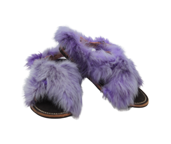 18 Huarache de Pelo de Conejo Modelo Tradicional Cruzado