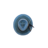 Sombrero Exclusivo de Lana Fina de Borrego Azul Jaspeado