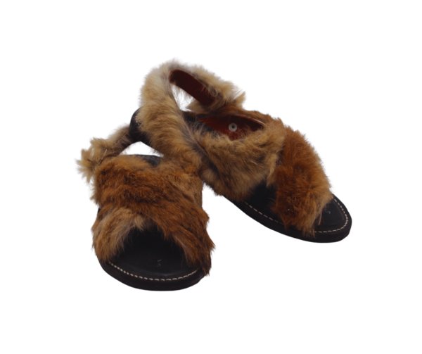 24 Huarache de Pelo de Conejo Modelo Tradicional Cruzado
