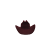 Sombrero de lana fina de borrego en horma boloña