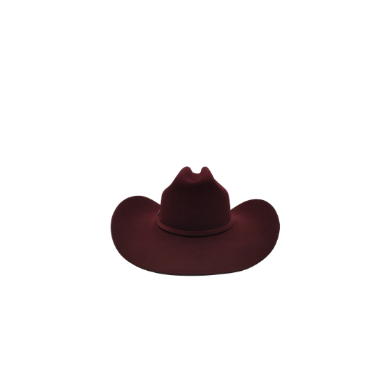 Sombrero de lana fina de borrego en horma boloña