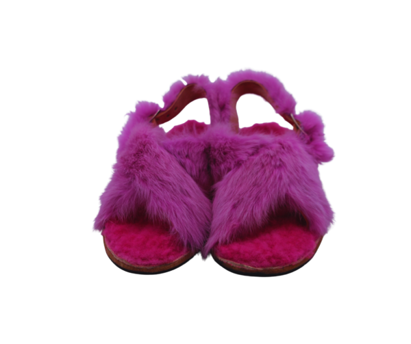 43 Huarache de Pelo de Conejo Tradicional Cruzado