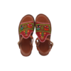 Huaraches de Piel con Bordado Deshilado Danza de la Pluma