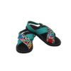 76 Huarache de Piel Tradicional Cruzado Bordado a Mano