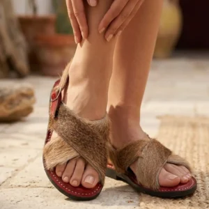 Huarache Artesanal de Pelo de Venado