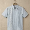 Camisa de Lino Pesado con Randa de Semilla