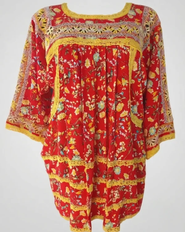 Blusa Deshilada Nacional Amarillo Canario