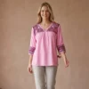 blusa deshilado  de margaritas  cajon completo