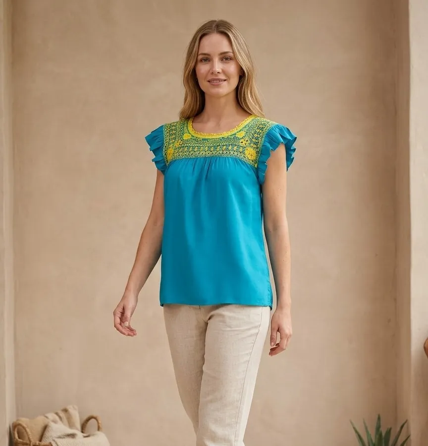 Blusa Básica con Moños