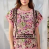 blusa estampada deshilado nacional