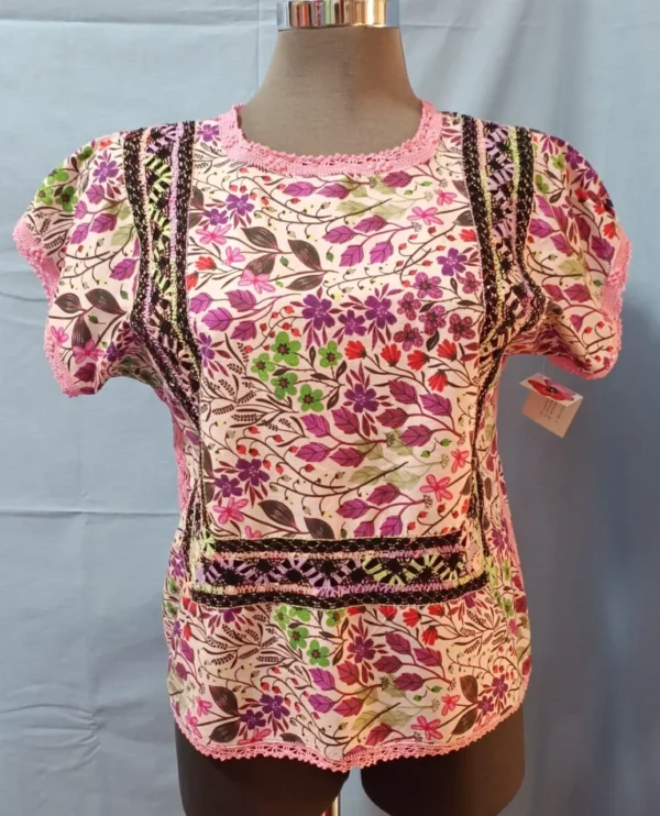 blusa estampada deshilado nacional