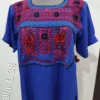 blusa deshilada a mano con pechera