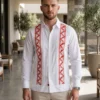 Guayabera nacional deshilada a mano