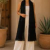 Rebozo de Seda Negro