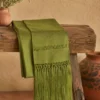 Rebozo de Seda Verde Olivo