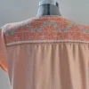 Vestido tela melón punto de cruz
