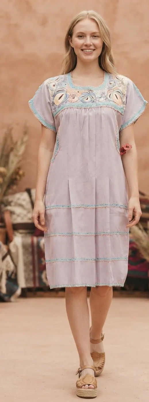 Vestido con cajón de pensamientos delineados