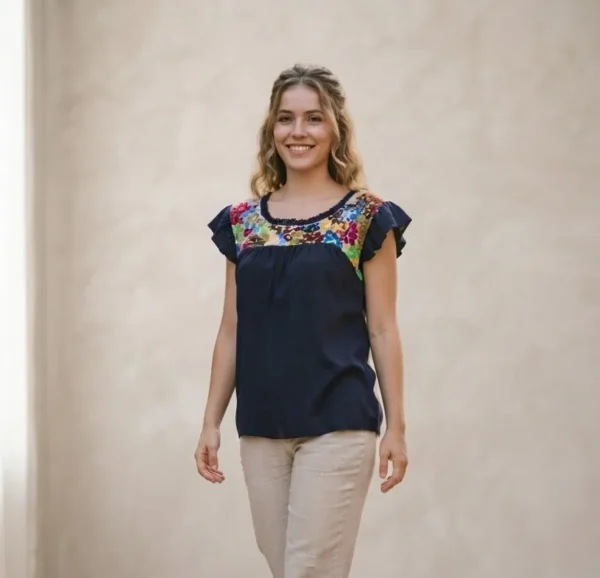WhatsApp Image 2026-10-06 at 4.41.11 PM Blusa de cajón completo con manga plisada