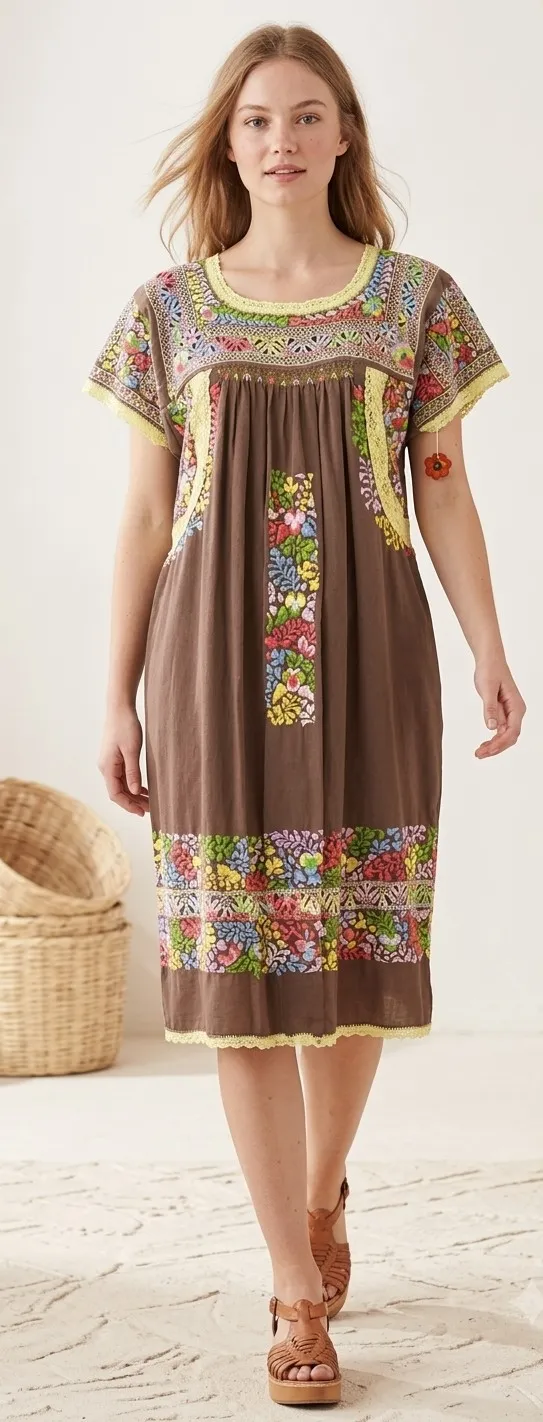 Vestido estilo Valles de Ocotlán, modelo Impresionante