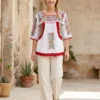 Blusa multicolor margaritas