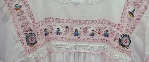 Vestido de la historia de las bodas plasmado en el deshilado